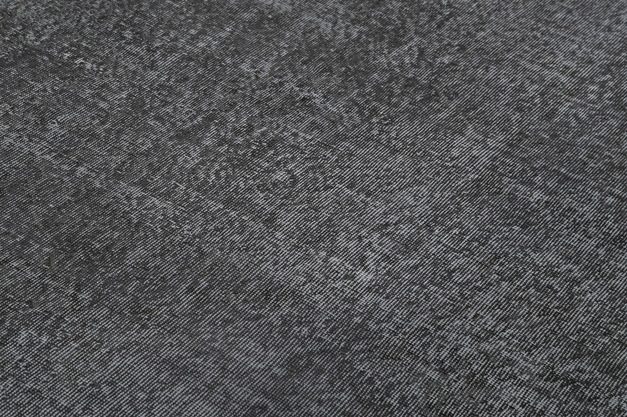 Overdyed Vintage Siyah Eskitme Pamuk Yün El Dokuma Halısı 197x295 Agacan