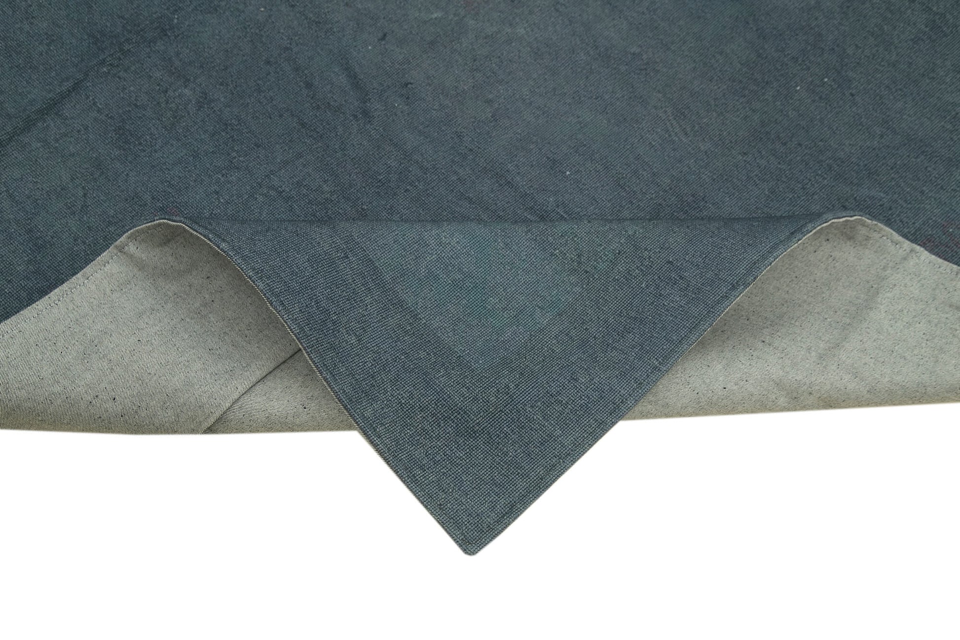 Needlepoint Gri Çiçekli Pamuk Yün El Dokuma Halısı 135x194 Agacan