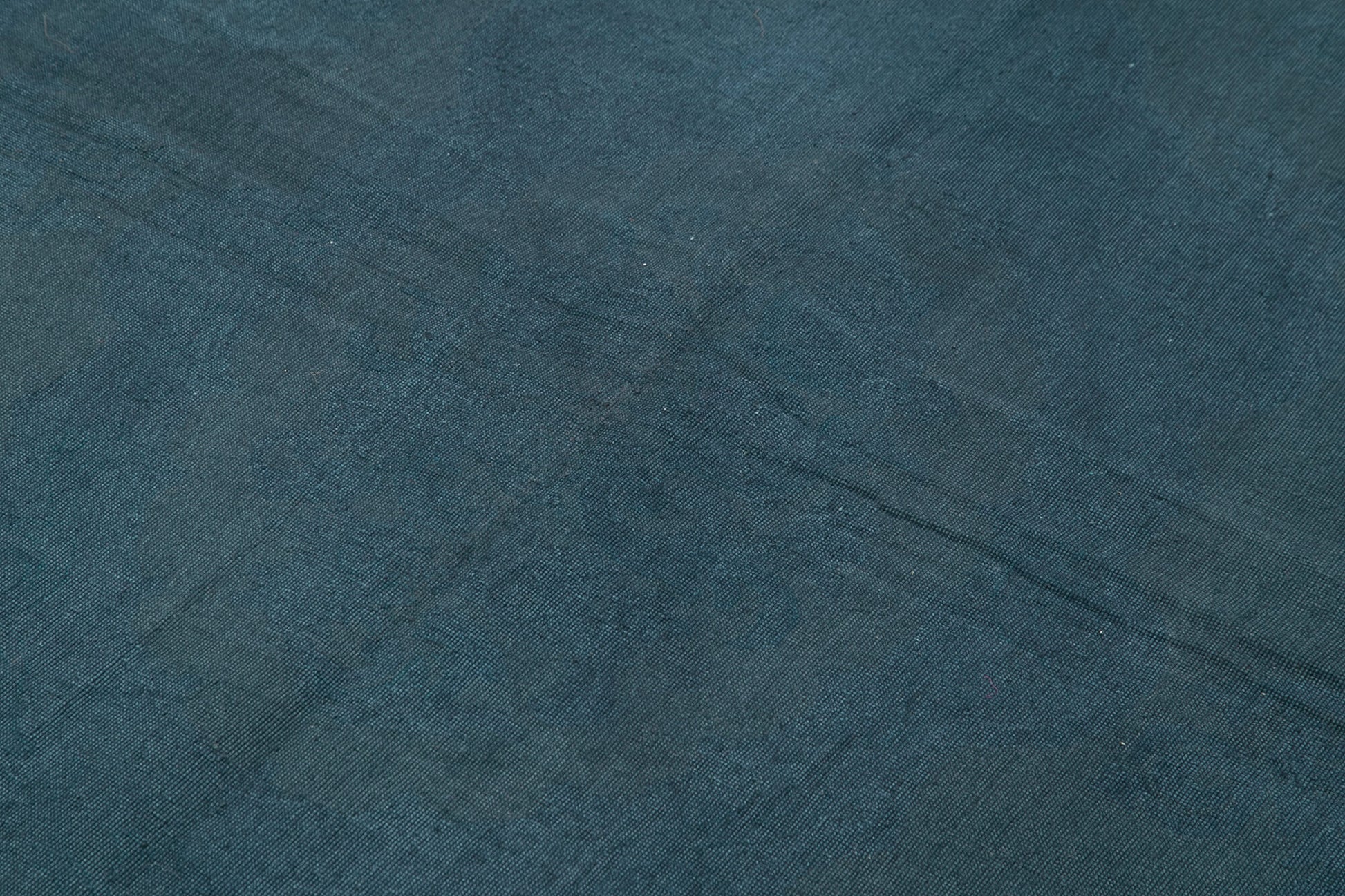 Needlepoint Mavi Çiçekli Pamuk Yün El Dokuma Halısı 164x244 Agacan