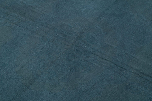 Needlepoint Mavi Çiçekli Pamuk Yün El Dokuma Halısı 164x244 Agacan