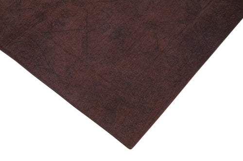 Needlepoint Mor Çiçekli Pamuk Yün El Dokuma Halısı 173x233 Agacan