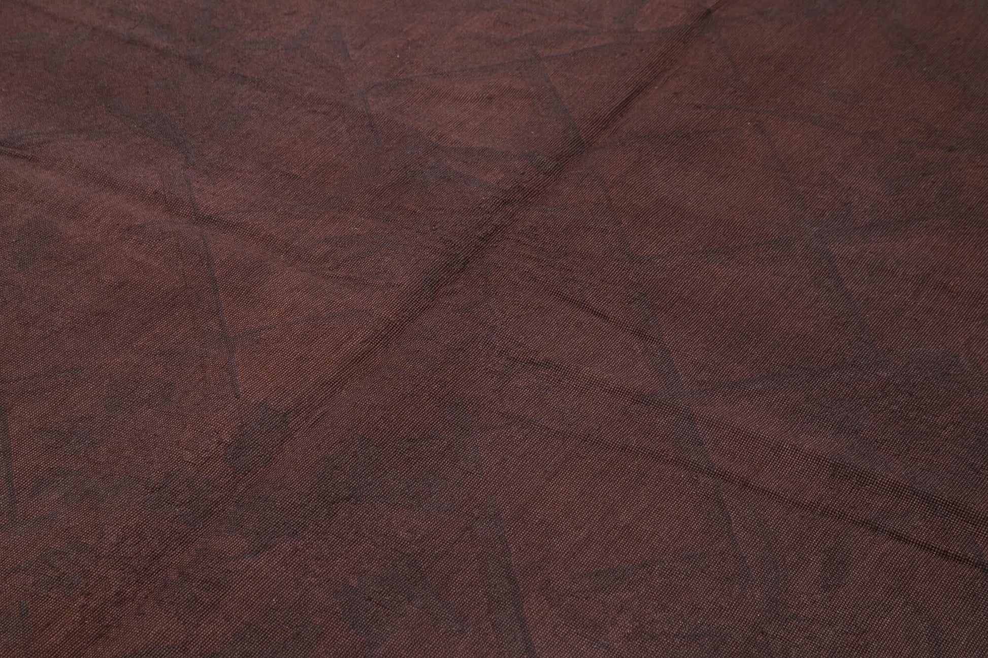 Needlepoint Mor Çiçekli Pamuk Yün El Dokuma Halısı 173x233 Agacan