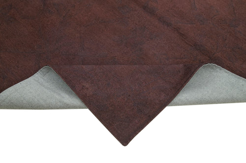 Needlepoint Mor Çiçekli Pamuk Yün El Dokuma Halısı 173x233 Agacan