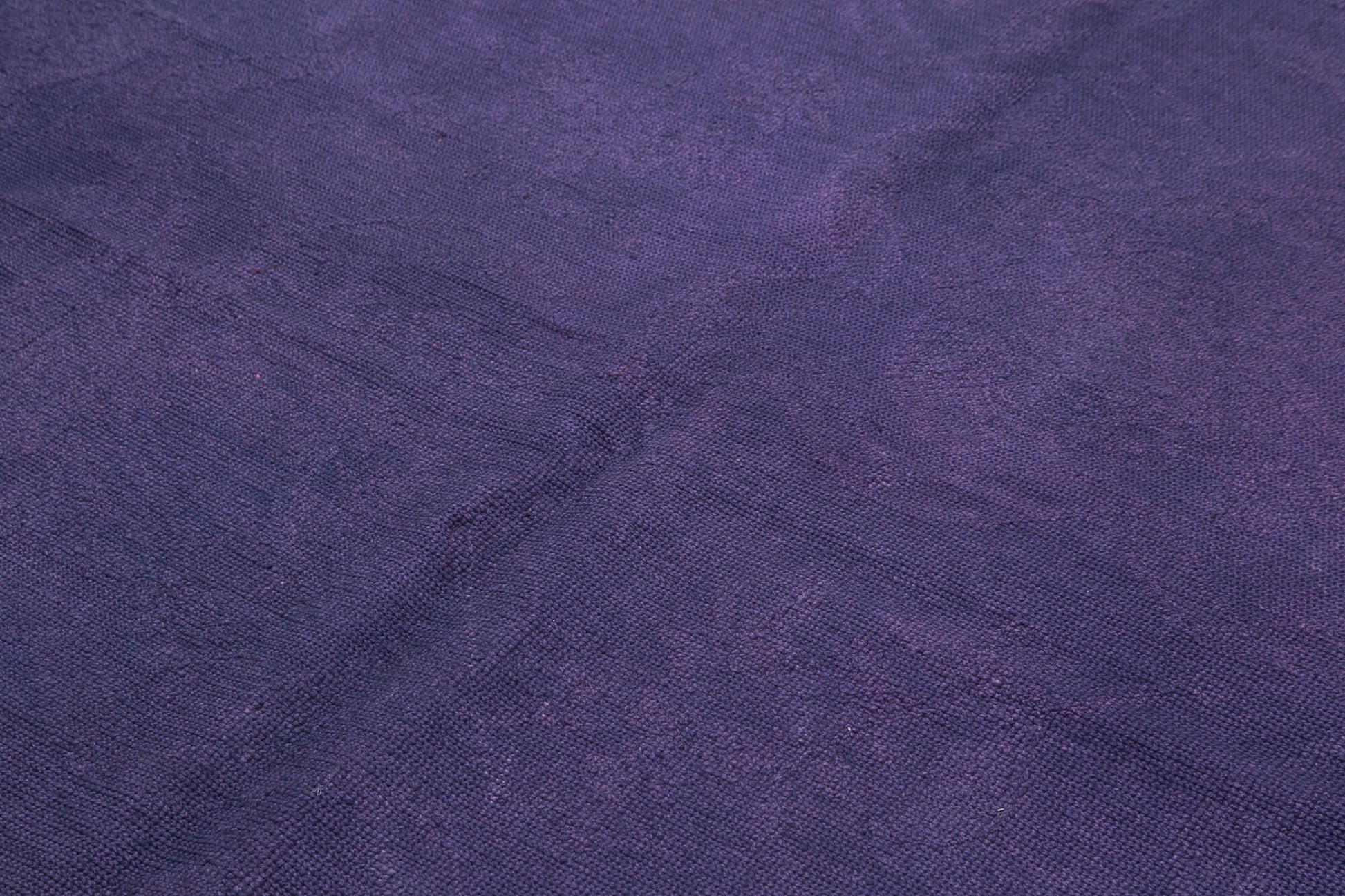 Needlepoint Mor Çiçekli Pamuk Yün El Dokuma Halısı 169x258 Agacan