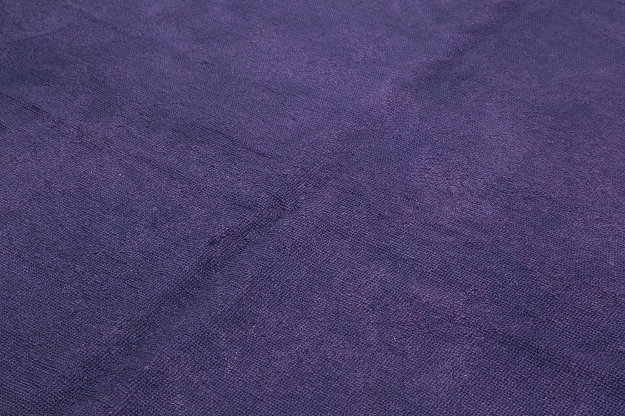 Needlepoint Mor Çiçekli Pamuk Yün El Dokuma Halısı 169x258 Agacan