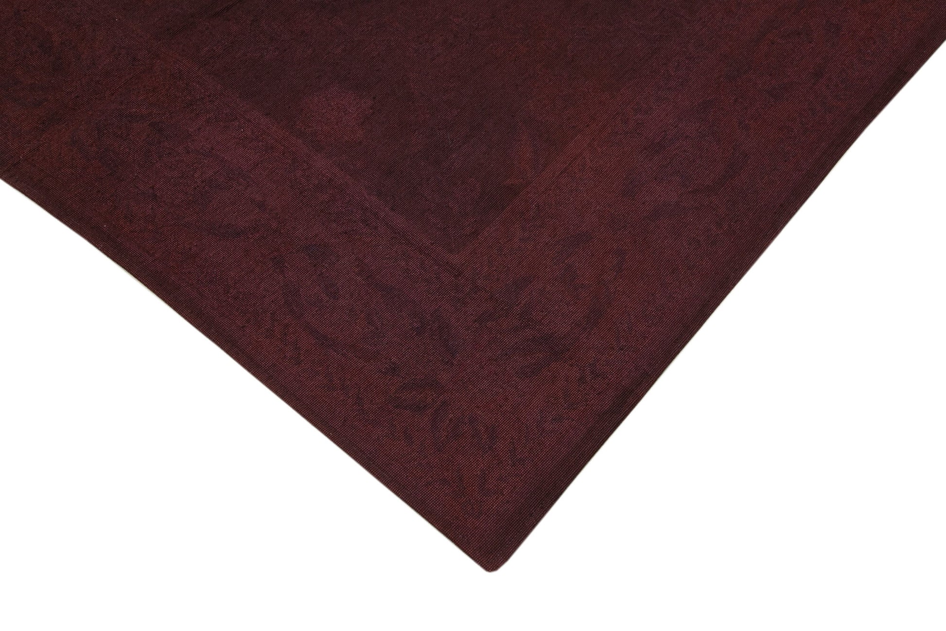 Needlepoint Mor Çiçekli Pamuk Yün El Dokuma Halısı 166x258 Agacan