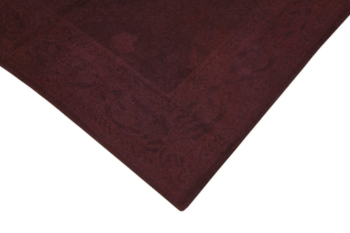 Needlepoint Mor Çiçekli Pamuk Yün El Dokuma Halısı 166x258 Agacan