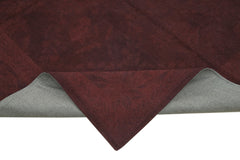 Needlepoint Mor Çiçekli Pamuk Yün El Dokuma Halısı 166x258 Agacan