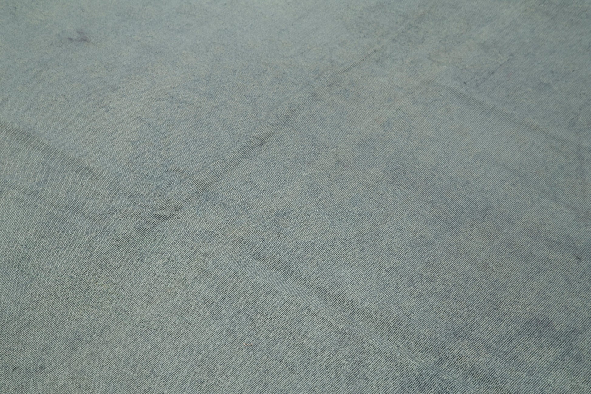 Needlepoint Gri Eskitme Pamuk Yün El Dokuma Halısı 163x237 Agacan