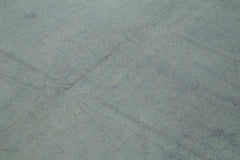 Needlepoint Gri Eskitme Pamuk Yün El Dokuma Halısı 163x237 Agacan