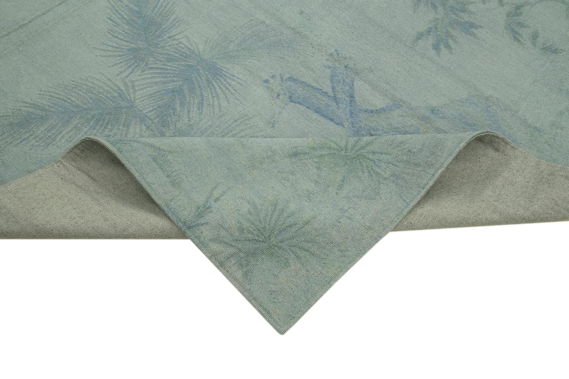 Needlepoint Gri Çiçekli Pamuk Yün El Dokuma Halısı 181x275 Agacan