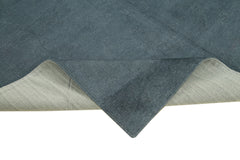 Needlepoint Gri Çiçekli Pamuk Yün El Dokuma Halısı 171x248 Agacan