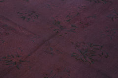 Needlepoint Kahverengi Çiçekli Pamuk Yün El Dokuma Halısı 161x252 Agacan