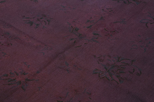 Needlepoint Kahverengi Çiçekli Pamuk Yün El Dokuma Halısı 161x252 Agacan