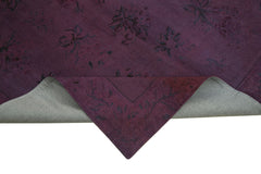 Needlepoint Kahverengi Çiçekli Pamuk Yün El Dokuma Halısı 161x252 Agacan