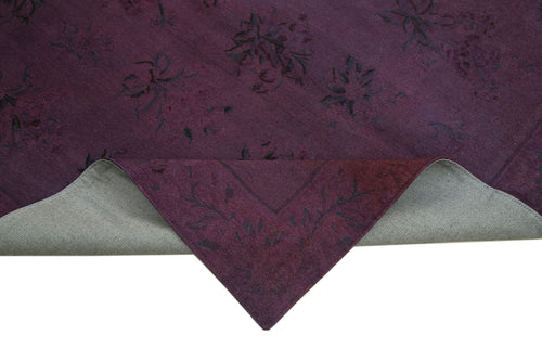 Needlepoint Kahverengi Çiçekli Pamuk Yün El Dokuma Halısı 161x252 Agacan