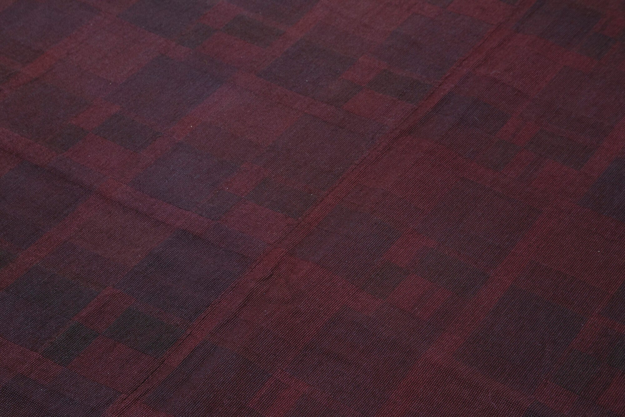 Needlepoint Kahverengi Çiçekli Pamuk Yün El Dokuma Halısı 140x229 Agacan