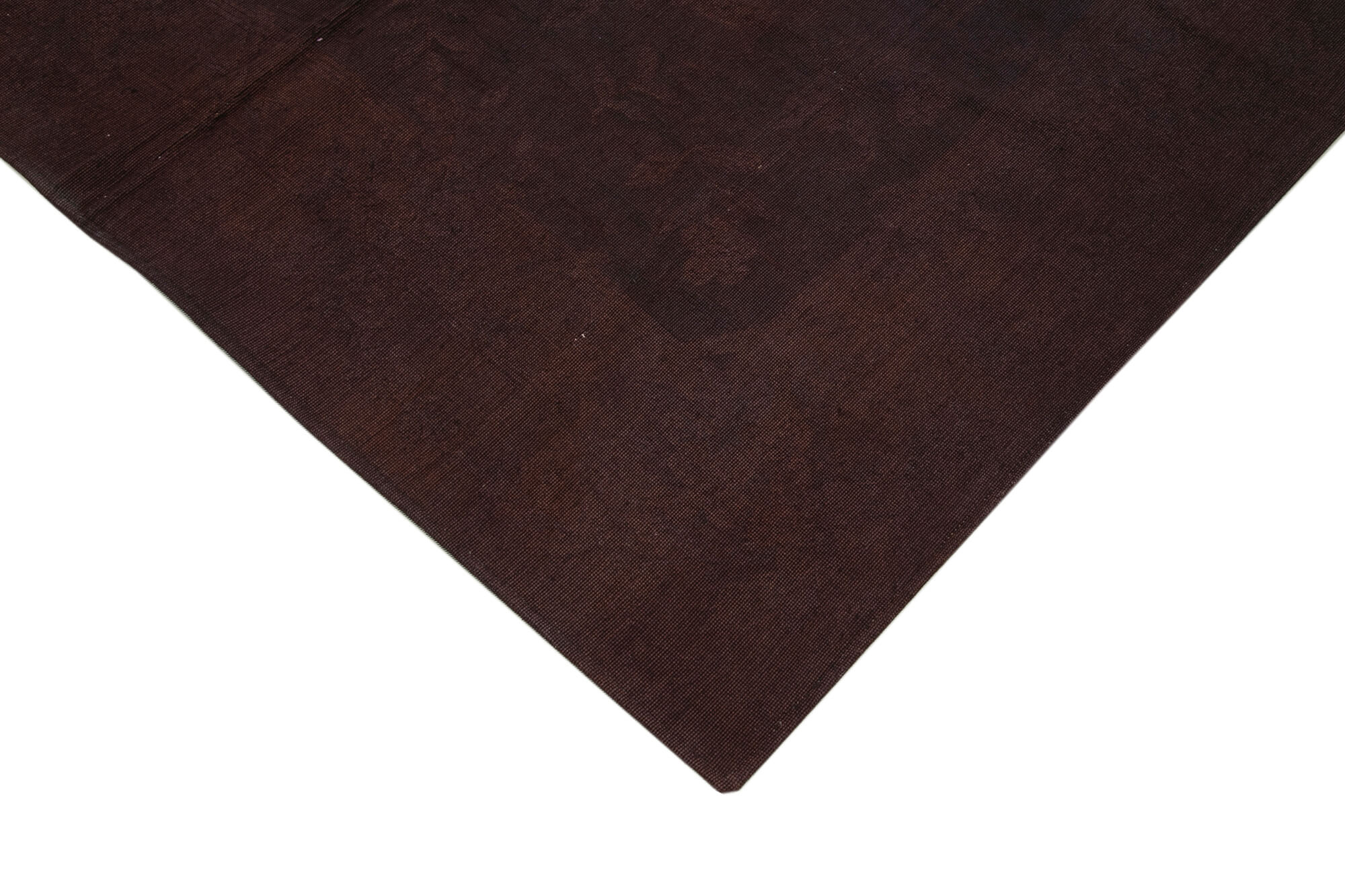 Needlepoint Kahverengi Çiçekli Pamuk Yün El Dokuma Halısı 182x250 Agacan