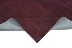 Needlepoint Fuşya Çiçekli Pamuk Yün El Dokuma Halısı 167x239 Agacan