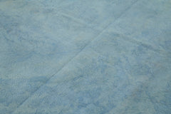 Needlepoint Mavi Çiçekli Pamuk Yün El Dokuma Halısı 162x258 Agacan