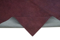 Needlepoint Kahverengi Çiçekli Pamuk Yün El Dokuma Halısı 168x256 Agacan