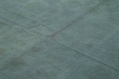 Needlepoint Gri Çiçekli Pamuk Yün El Dokuma Halısı 227x291 Agacan