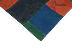 Needlepoint Beyaz Çiçekli Pamuk Yün El Dokuma Halısı 200x300 Agacan