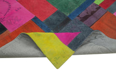 Needlepoint Beyaz Çiçekli Pamuk Yün El Dokuma Halısı 200x300 Agacan