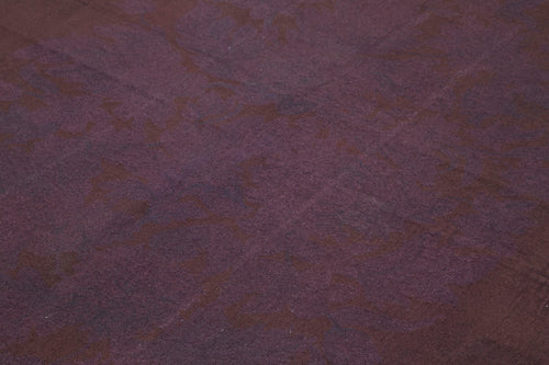 Needlepoint Mor Çiçekli Pamuk Yün El Dokuma Halısı 219x263 Agacan