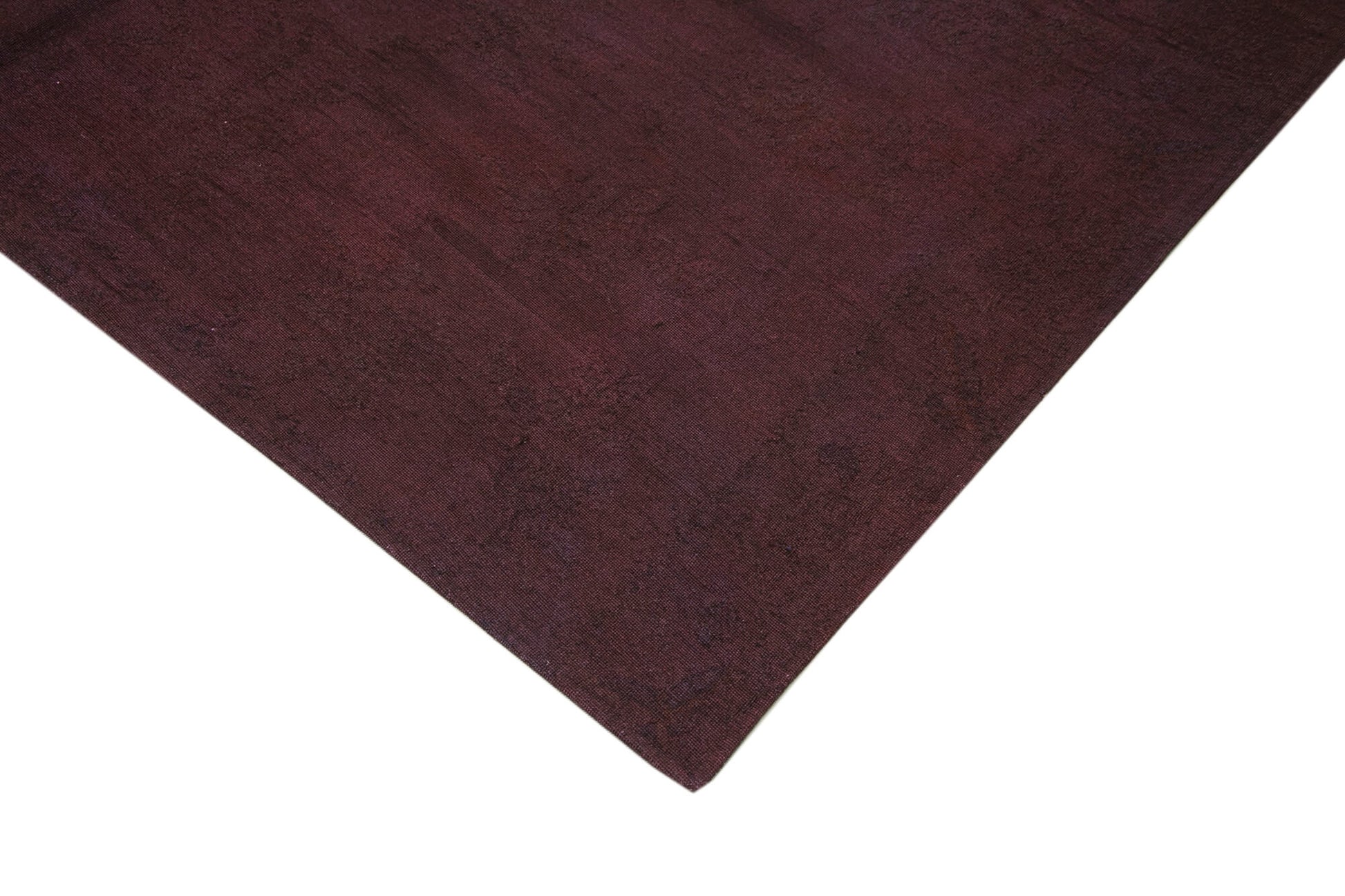 Needlepoint Kahverengi Çiçekli Pamuk Yün El Dokuma Halısı 224x259 Agacan