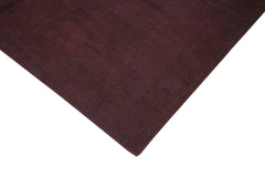 Needlepoint Kahverengi Çiçekli Pamuk Yün El Dokuma Halısı 224x259 Agacan