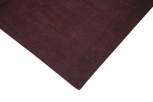 Needlepoint Kahverengi Çiçekli Pamuk Yün El Dokuma Halısı 224x259 Agacan