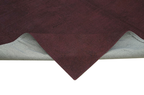 Needlepoint Kahverengi Çiçekli Pamuk Yün El Dokuma Halısı 224x259 Agacan