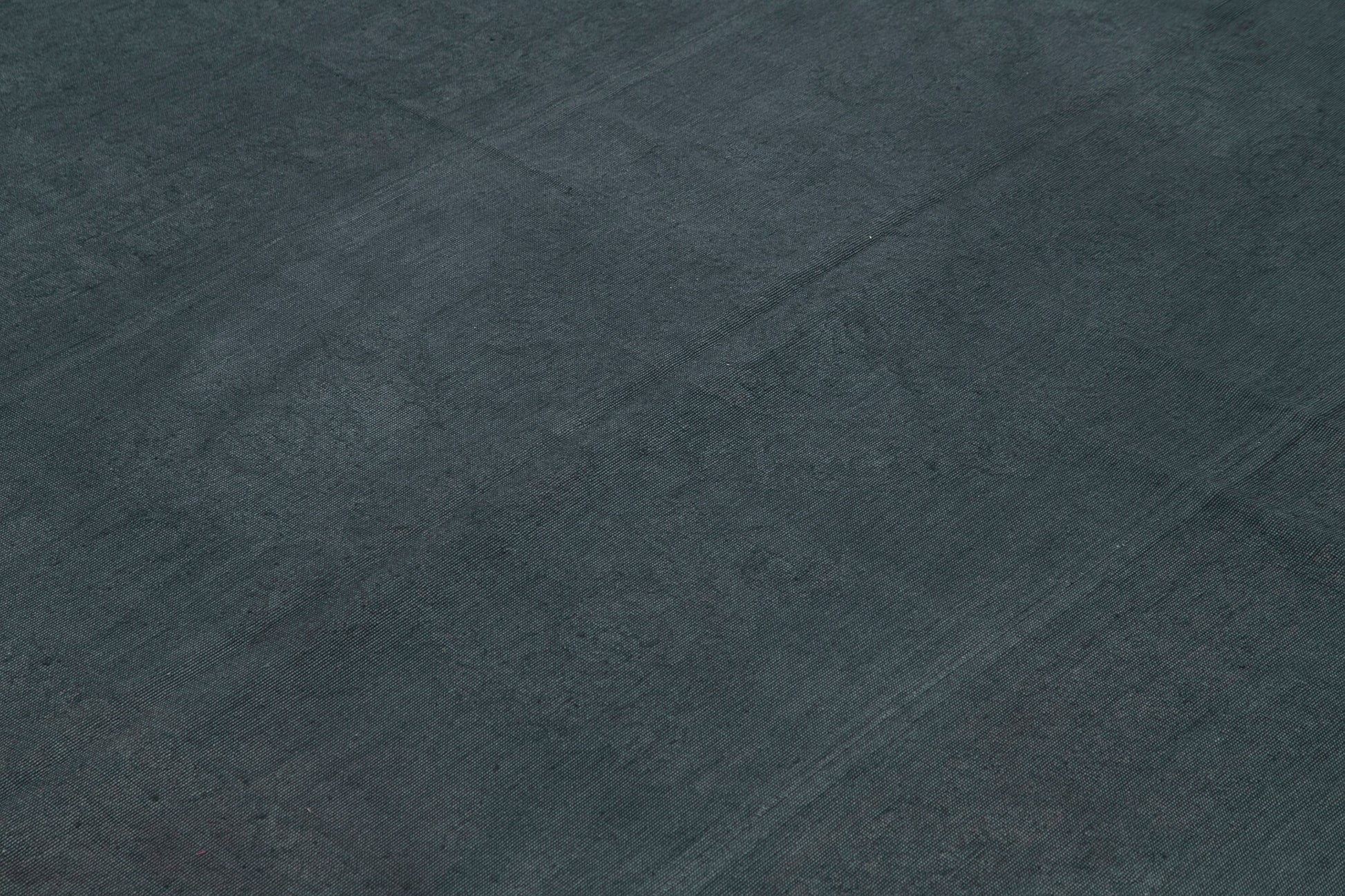 Needlepoint Mavi Çiçekli Pamuk Yün El Dokuma Halısı 222x283 Agacan