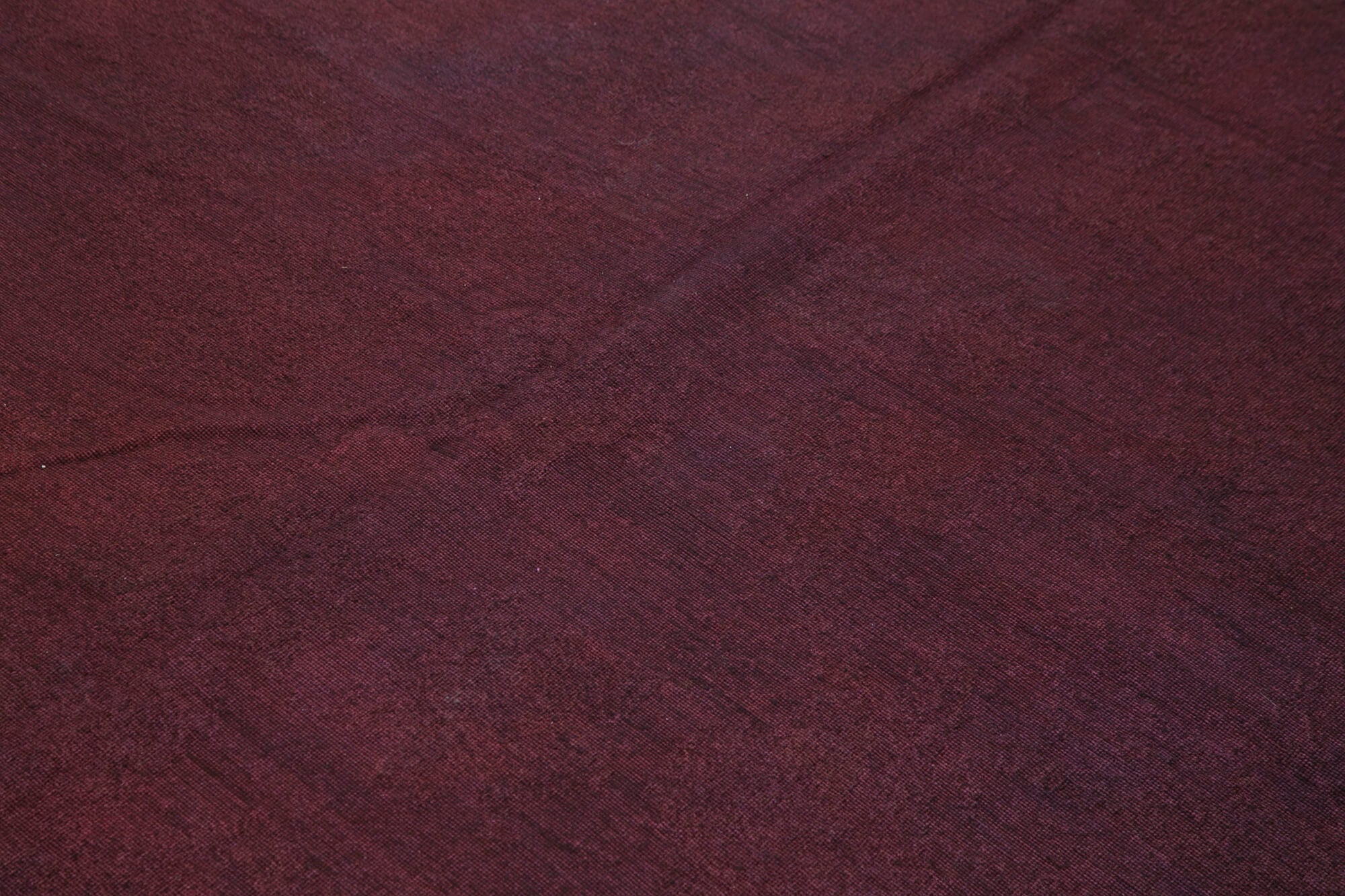 Needlepoint Kahverengi Çiçekli Pamuk Yün El Dokuma Halısı 223x267 Agacan