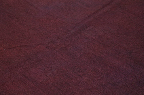 Needlepoint Kahverengi Çiçekli Pamuk Yün El Dokuma Halısı 223x267 Agacan