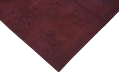 Needlepoint Kahverengi Çiçekli Pamuk Yün El Dokuma Halısı 221x267 Agacan