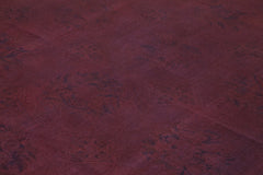 Needlepoint Kahverengi Çiçekli Pamuk Yün El Dokuma Halısı 221x267 Agacan