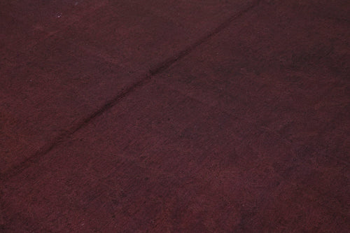 Needlepoint Kahverengi Çiçekli Pamuk Yün El Dokuma Halısı 217x276 Agacan