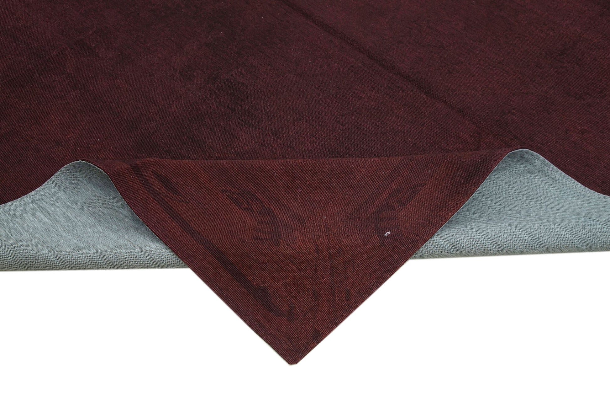 Needlepoint Kahverengi Çiçekli Pamuk Yün El Dokuma Halısı 217x276 Agacan