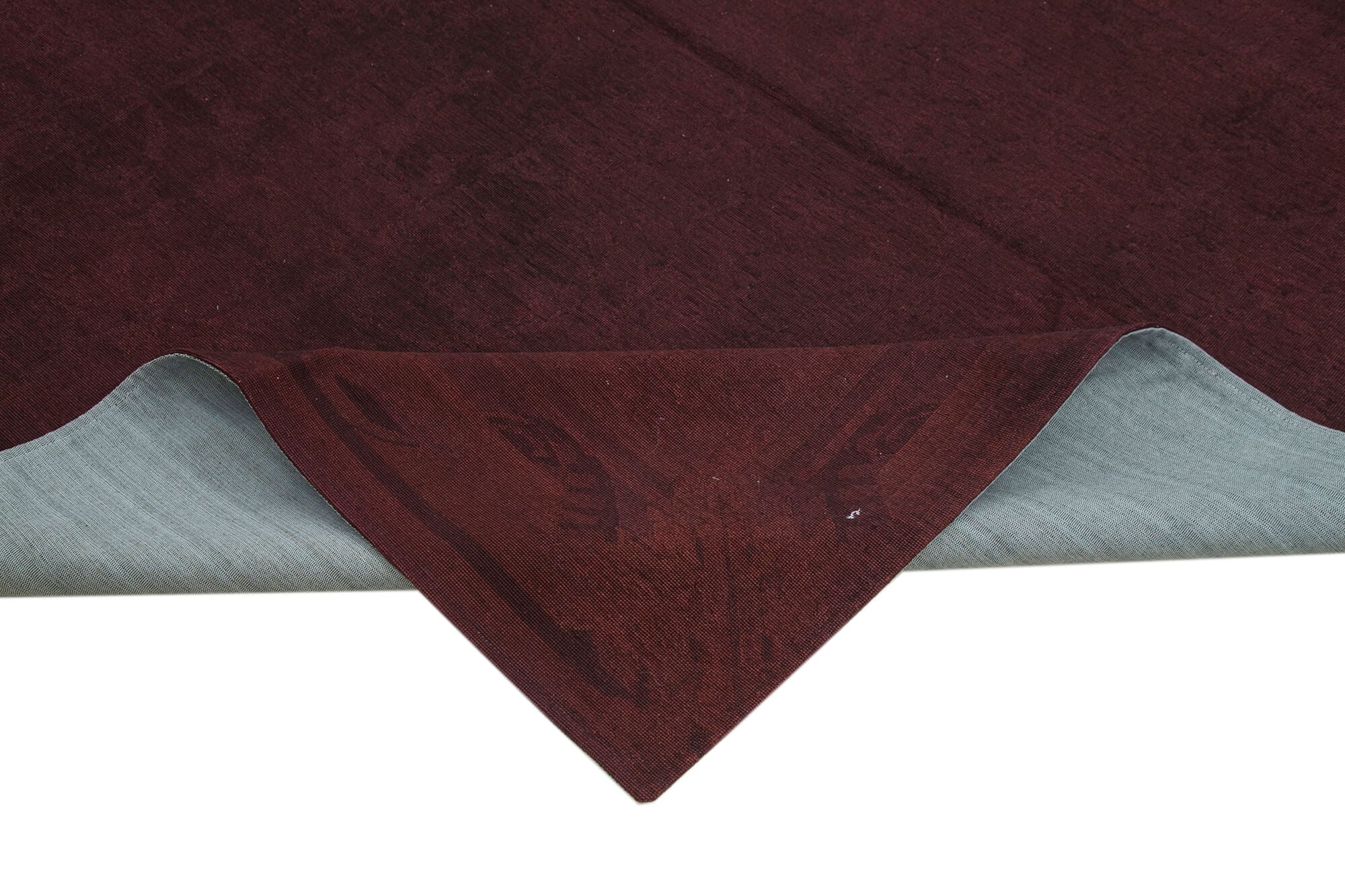 Needlepoint Kahverengi Çiçekli Pamuk Yün El Dokuma Halısı 217x276 Agacan