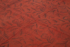 Needlepoint Turuncu Çiçekli Pamuk Yün El Dokuma Halısı 249x343 Agacan