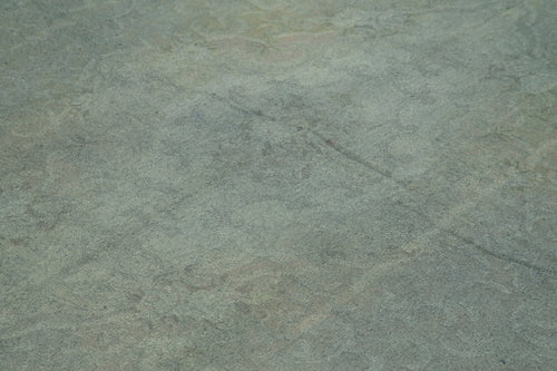 Needlepoint Gri Çiçekli Pamuk Yün El Dokuma Halısı 241x314 Agacan