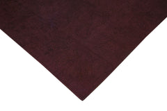 Needlepoint Mor Çiçekli Pamuk Yün El Dokuma Halısı 265x267 Agacan