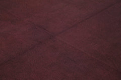 Needlepoint Mor Çiçekli Pamuk Yün El Dokuma Halısı 265x267 Agacan