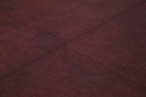 Needlepoint Mor Çiçekli Pamuk Yün El Dokuma Halısı 265x267 Agacan