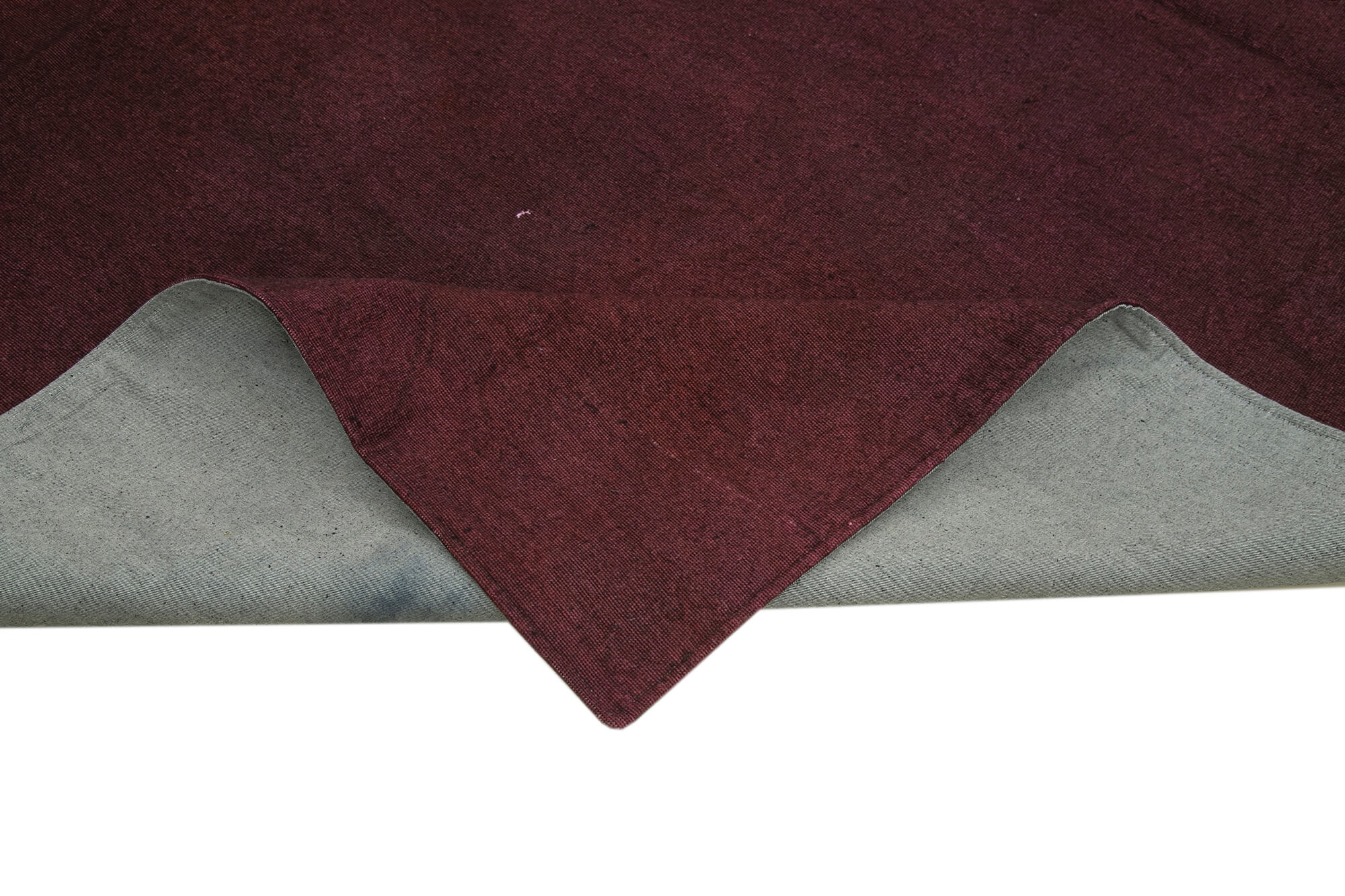 Needlepoint Mor Çiçekli Pamuk Yün El Dokuma Halısı 265x267 Agacan