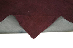 Needlepoint Mor Çiçekli Pamuk Yün El Dokuma Halısı 265x267 Agacan