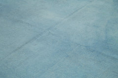 Needlepoint Mavi Çiçekli Pamuk Yün El Dokuma Halısı 251x340 Agacan