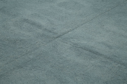 Needlepoint Gri Çiçekli Pamuk Yün El Dokuma Halısı 292x337 Agacan